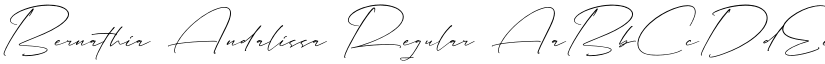 Bernathia Andalissa font download