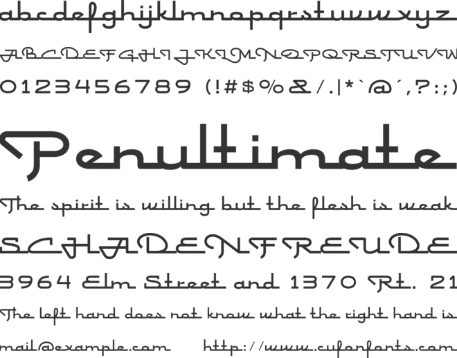 Retro Gastroll font preview