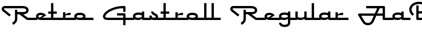 Retro Gastroll Regular font