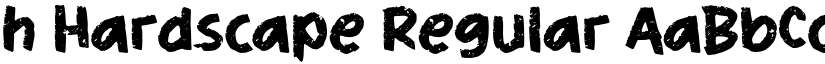 h Hardscape Regular font
