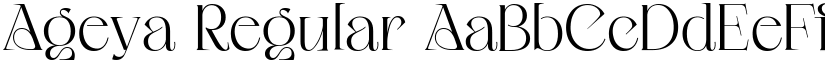 Ageya Regular font