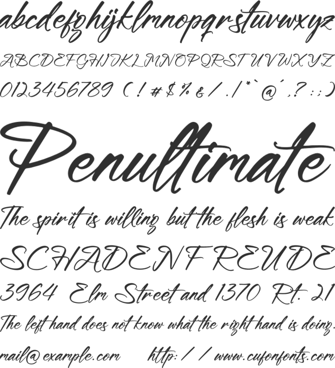 Blookwelly font preview