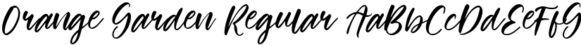 Orange Garden Regular font