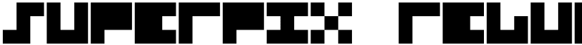 Superpix Regular font