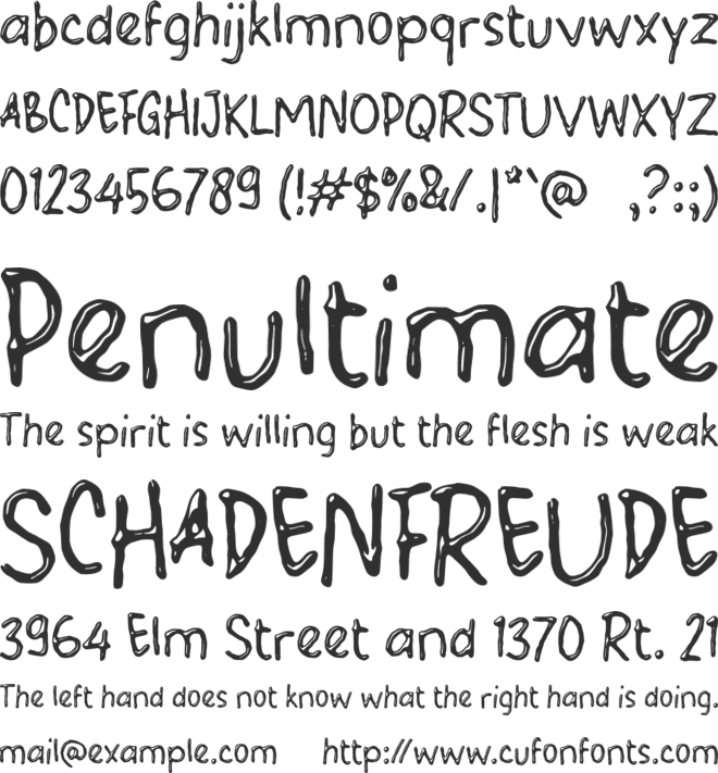 h Halose font preview