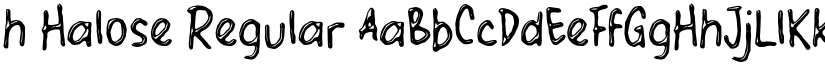 h Halose Regular font