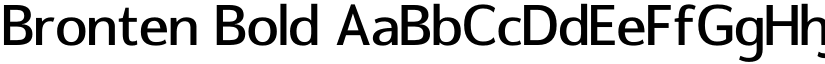 Bronten Bold font