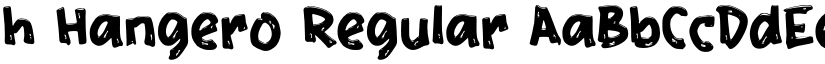 h Hangero Regular font