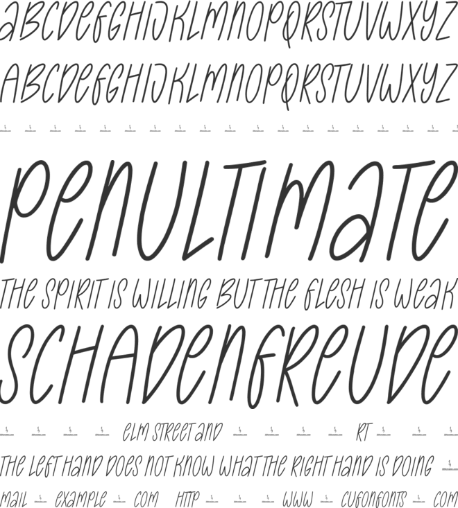 Festival Days font preview