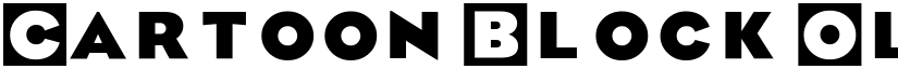 Cartoon Block Old Bold font