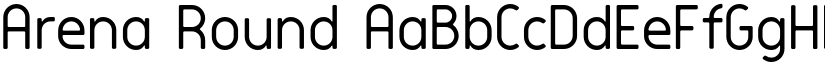 Arena Round font