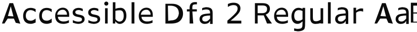 Accessible Dfa 2 Regular font