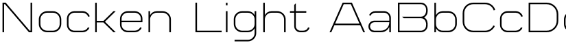Nocken Light font
