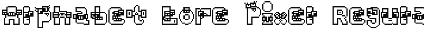 Alphabet Lore Pixel Regular font