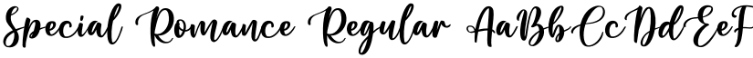 Special Romance Regular font