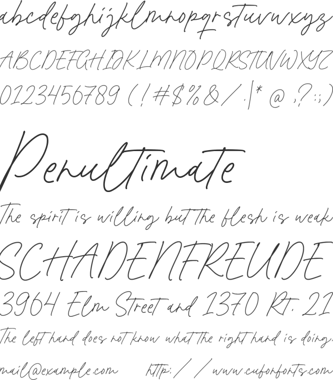Floral Bouquet font preview