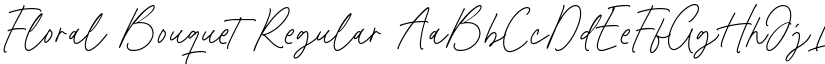 Floral Bouquet font download