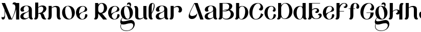 Maknoe Regular font