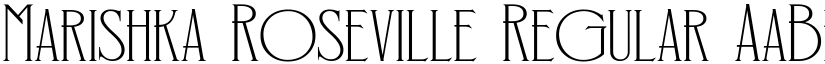 Marishka Roseville Regular font
