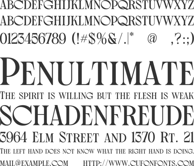 Noorge Karlos font preview