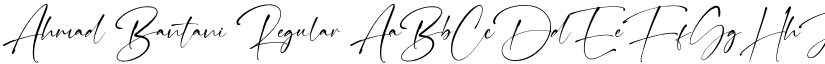 Ahmad Bantani font download