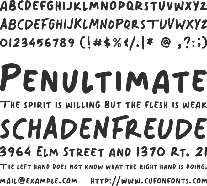 Sunday Time font preview