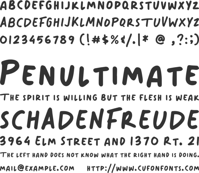 Sunday Time font preview