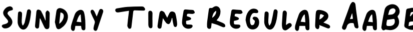 Sunday Time Regular font