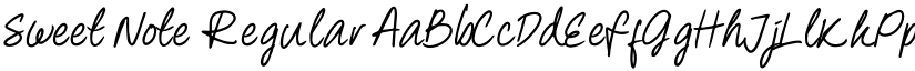 Sweet Note Regular font