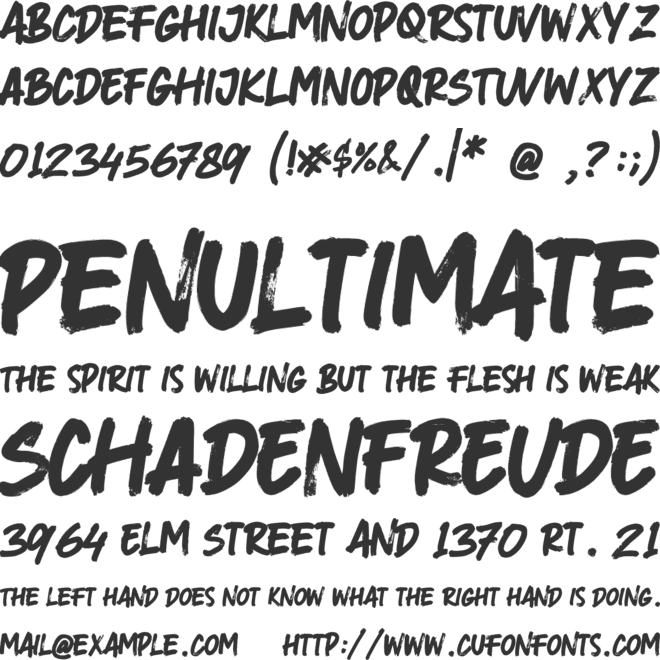 TAGLINER font preview