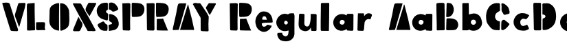 VLOXSPRAY Regular font