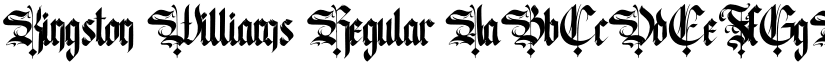 Kingston Williams Regular font