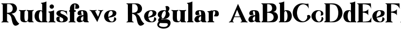 Rudisfave Regular font