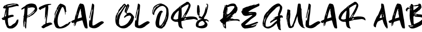 Epical Glory Regular font