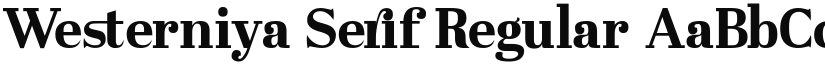 Westerniya Serif font download