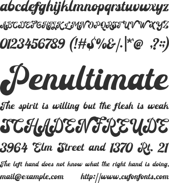 Retrowave font preview