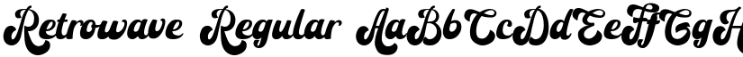 Retrowave Regular font