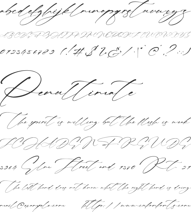 Fathony King font preview