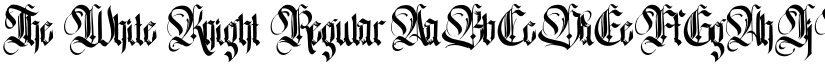 The White Knight Regular font