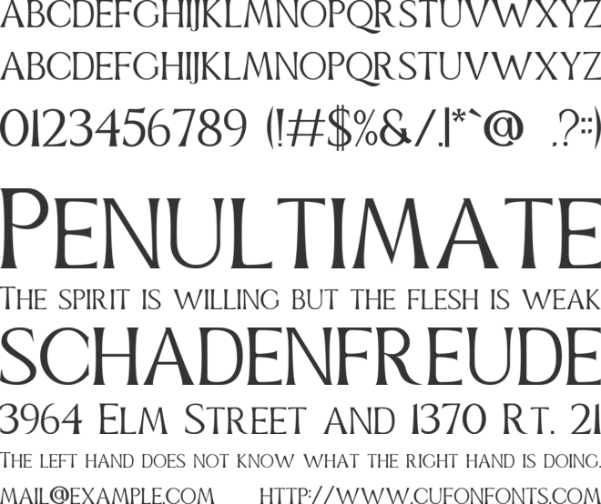 PURWATYPE font preview