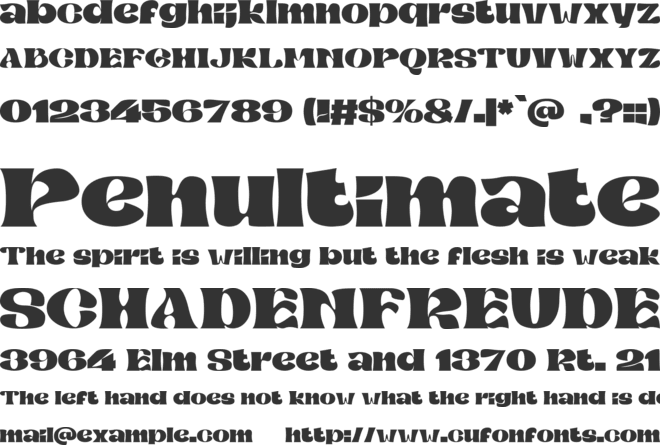 Mibaguy font preview