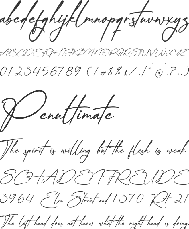 Frathaman Holland font preview