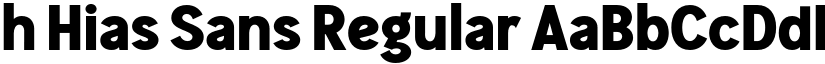 h Hias Sans Regular font