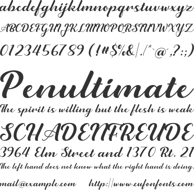 Lovely Rose font preview