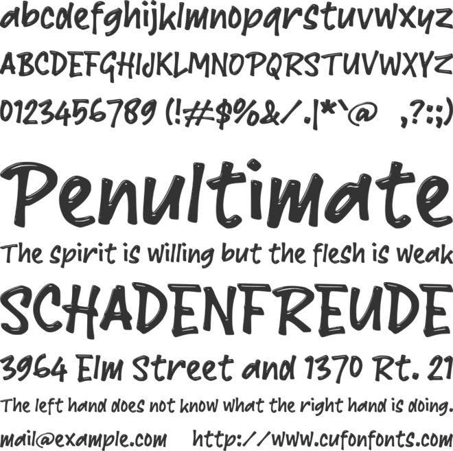 h Hampir font preview