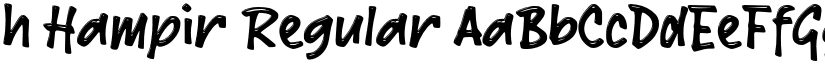 h Hampir font download