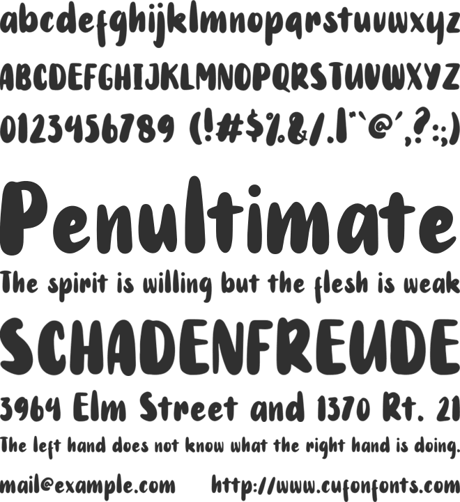 Rodit Bugs font preview