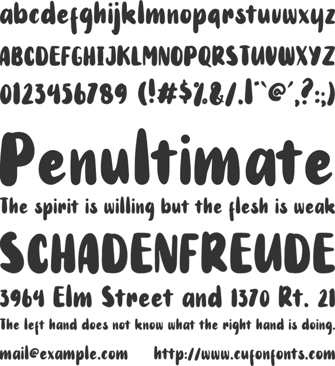 Rodit Bugs font preview