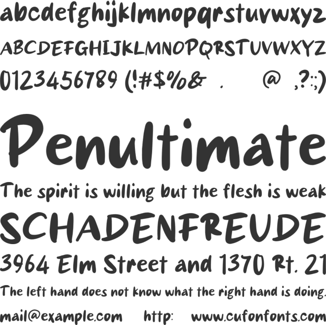 Ramyoon font preview