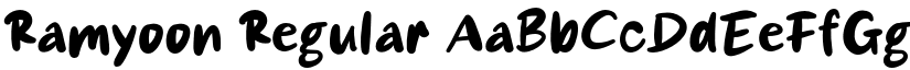 Ramyoon Regular font